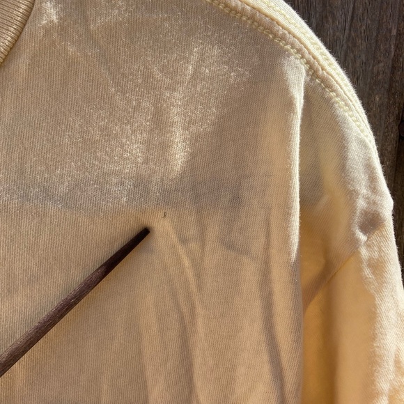 Men's Billabong T-Shirt Yellow Logo M Cotton Surf Stretch Beach Palm Double Side - Picture 11 of 11